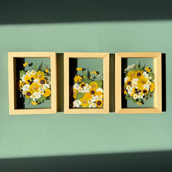 Sun-kissed - set of 3x S paintings