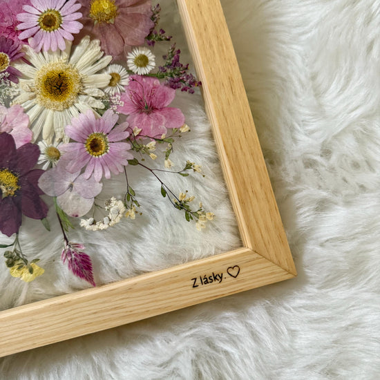 Dedication - burning text onto a frame